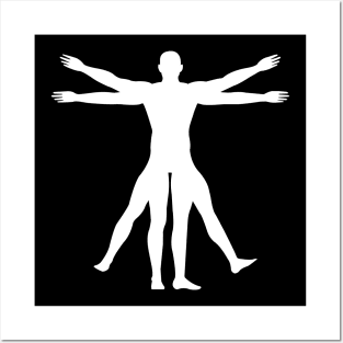 vitruvian man Posters and Art